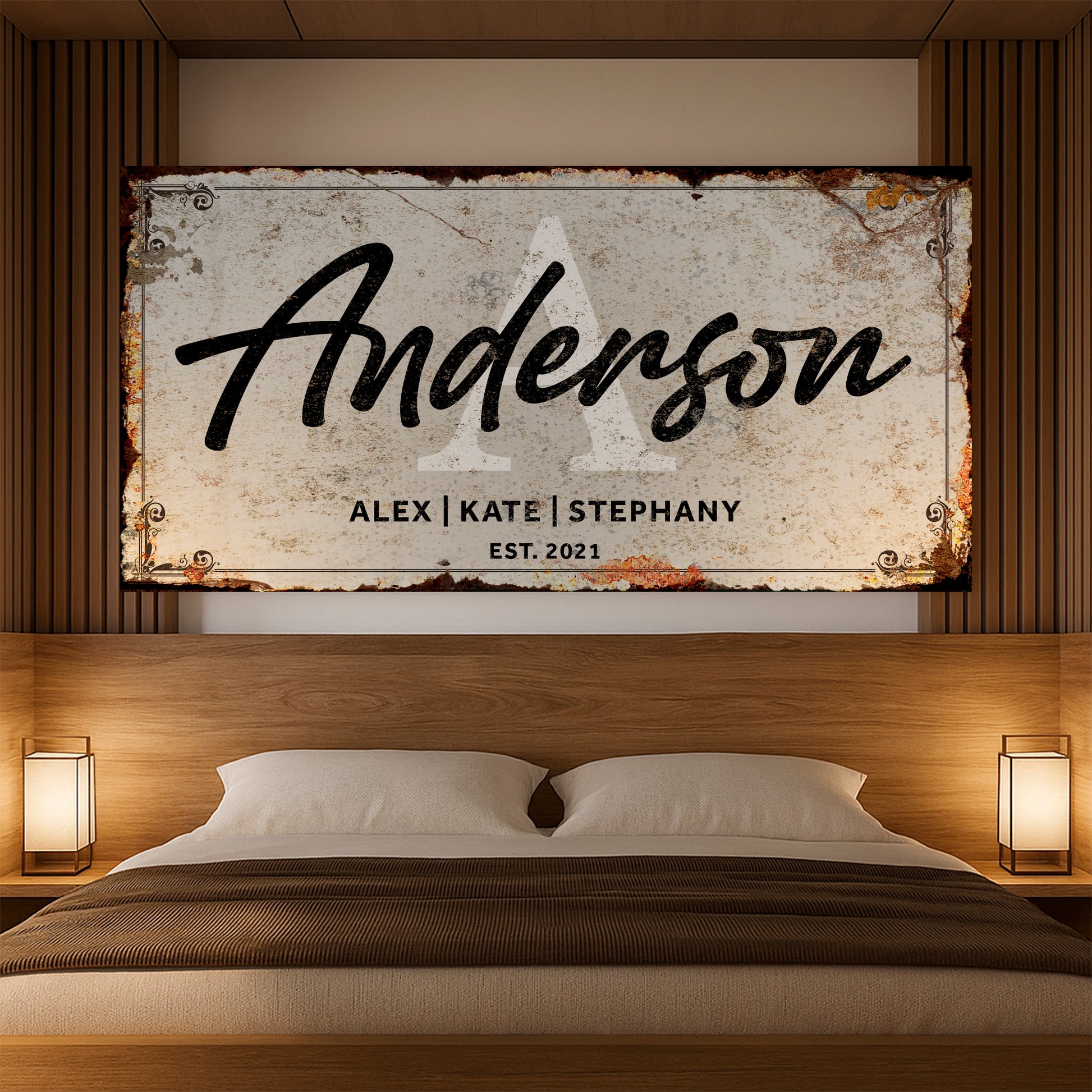 Family Sign Personalized Canvas II