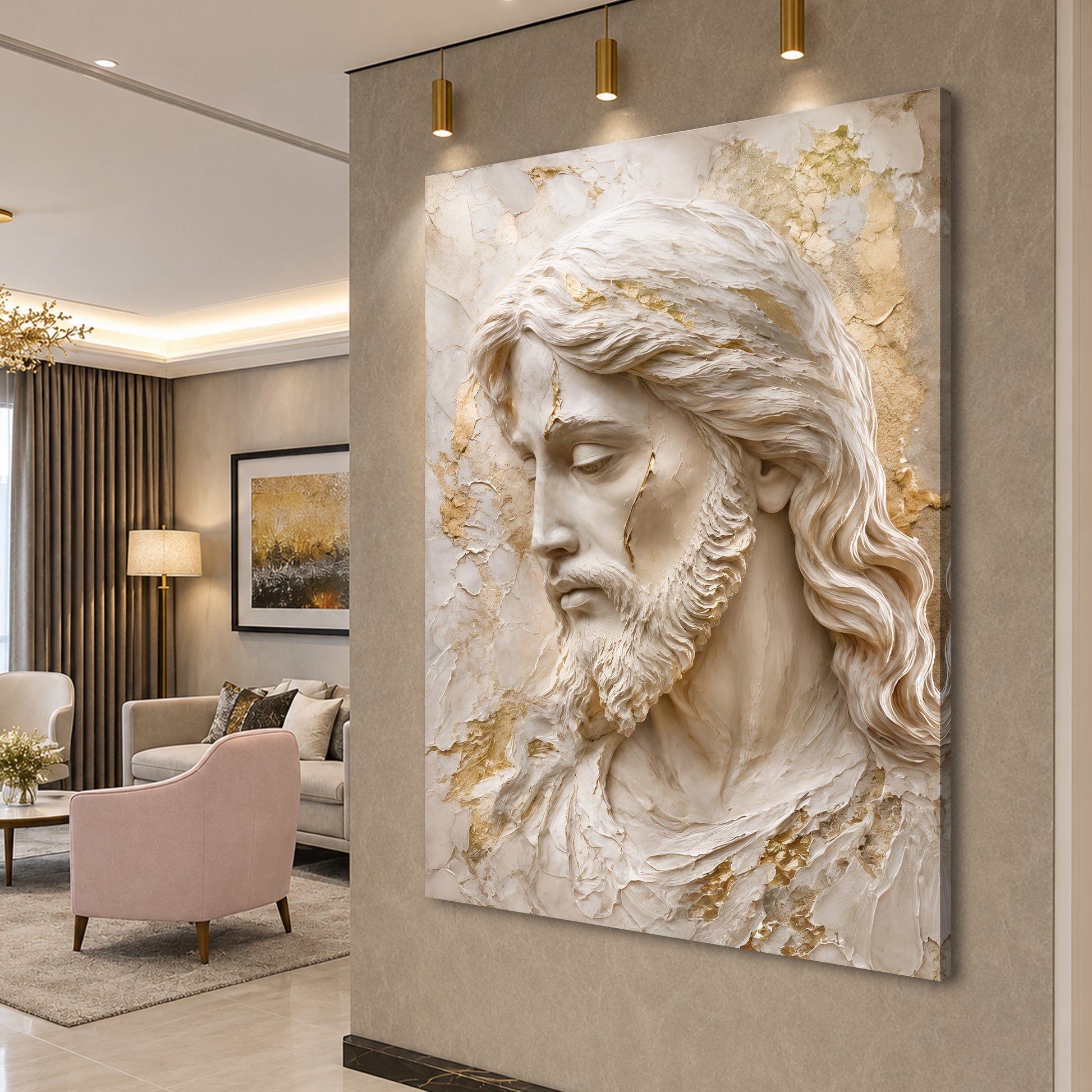 Ivory Jesus Portrait