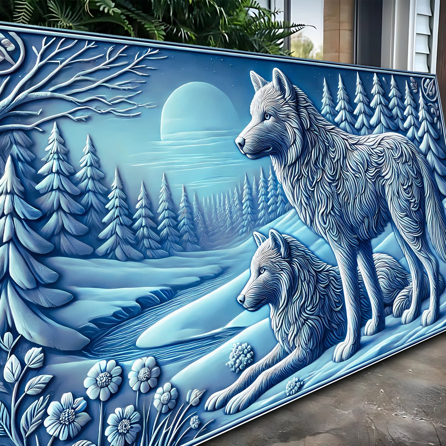 3D Wolves Wall Art VI