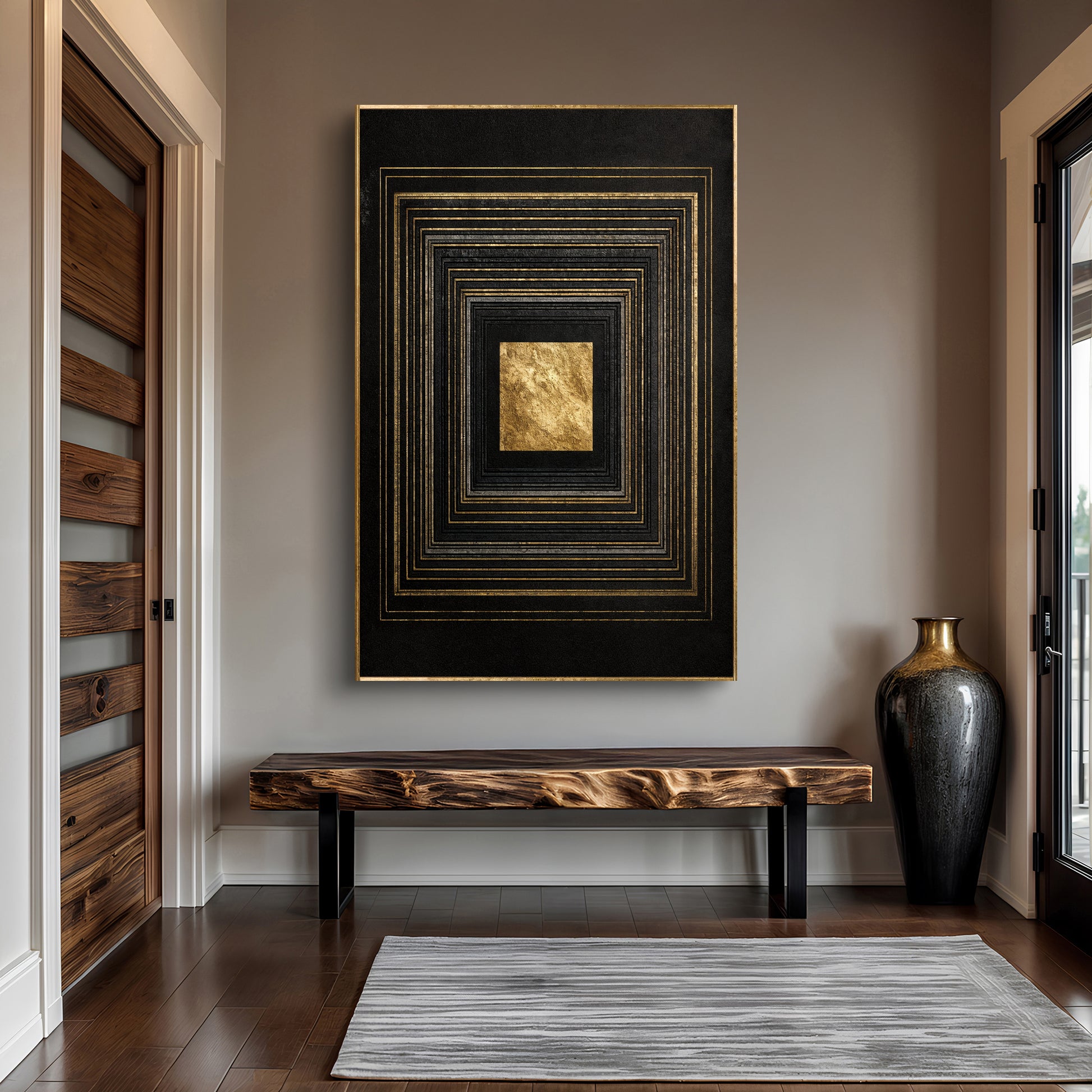 Black And Gold Core Wall Art