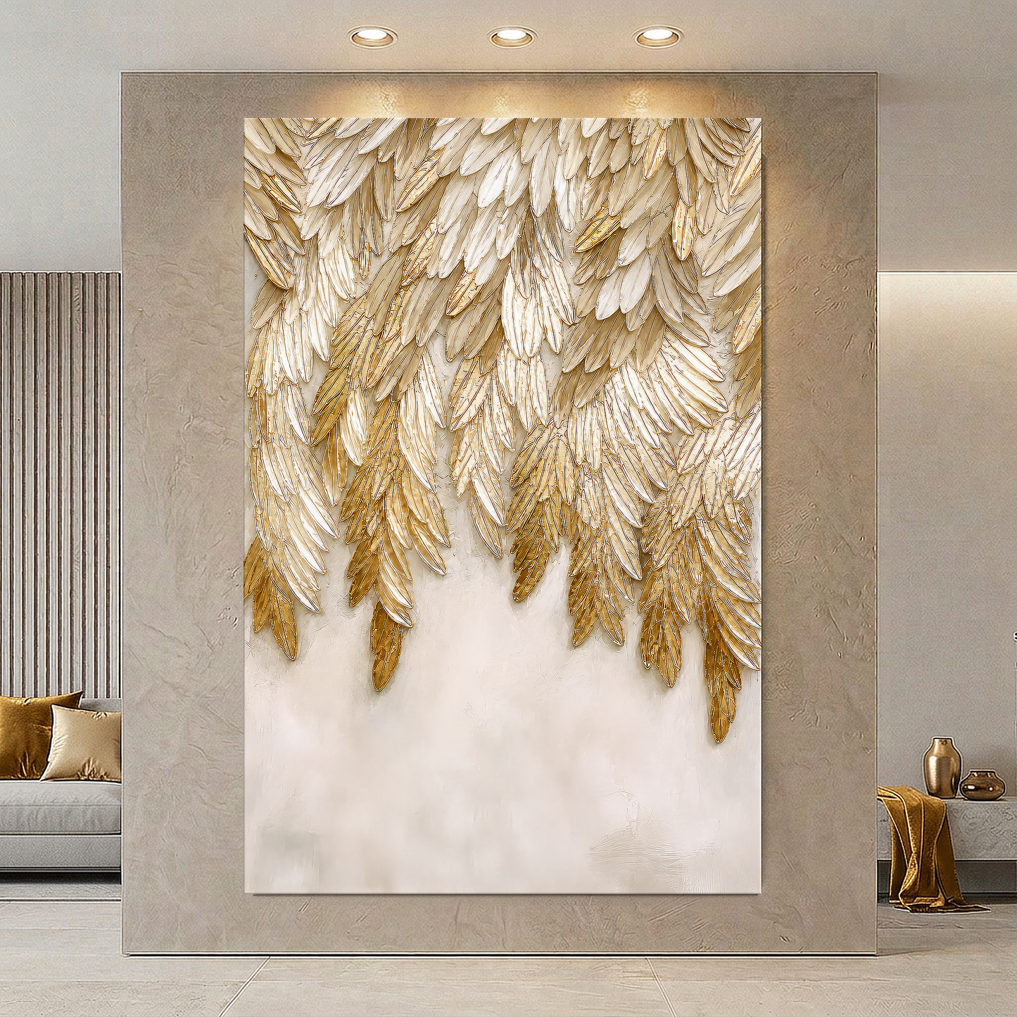 Gilded Feather Cascade