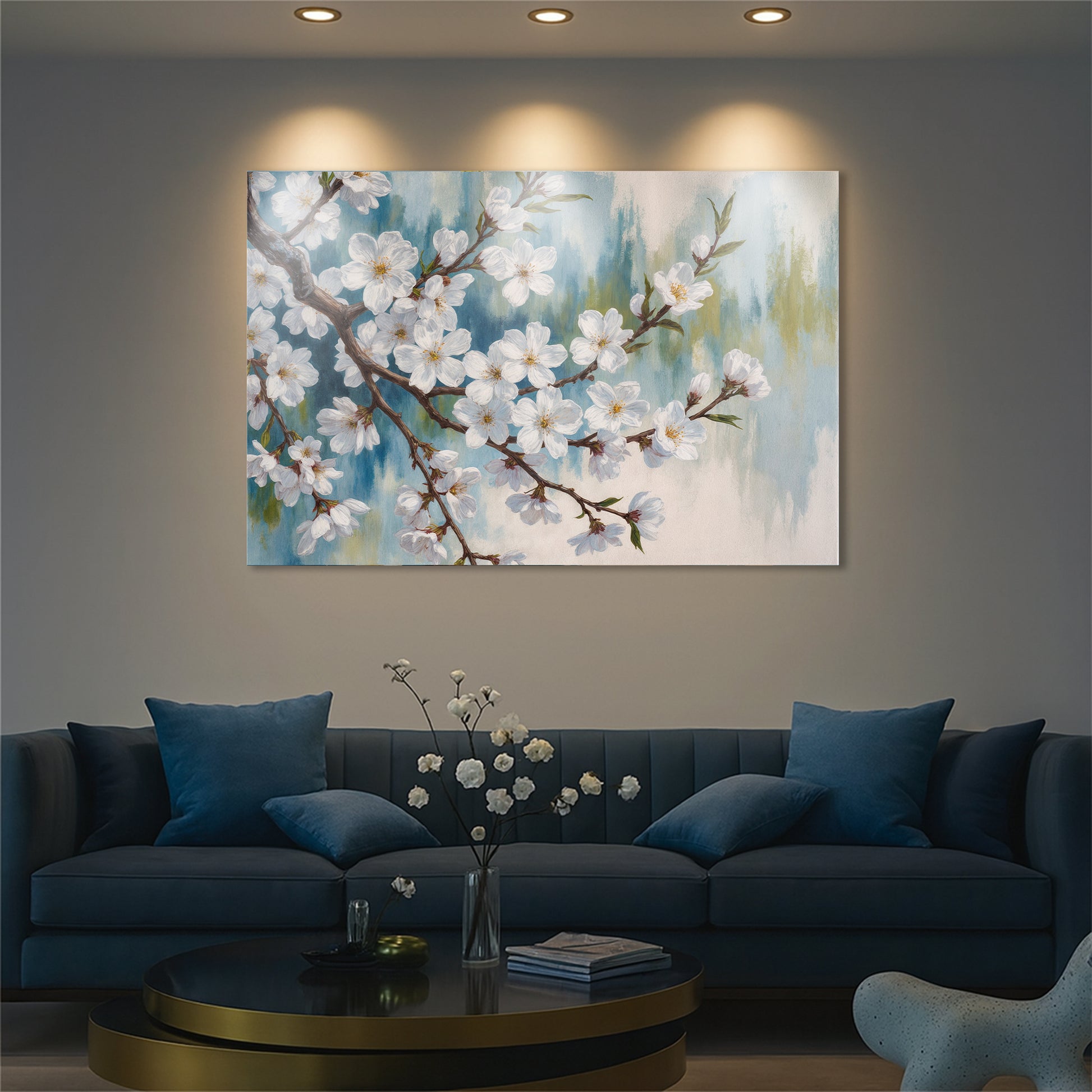 Pastel Plum Blossoms Wall Art