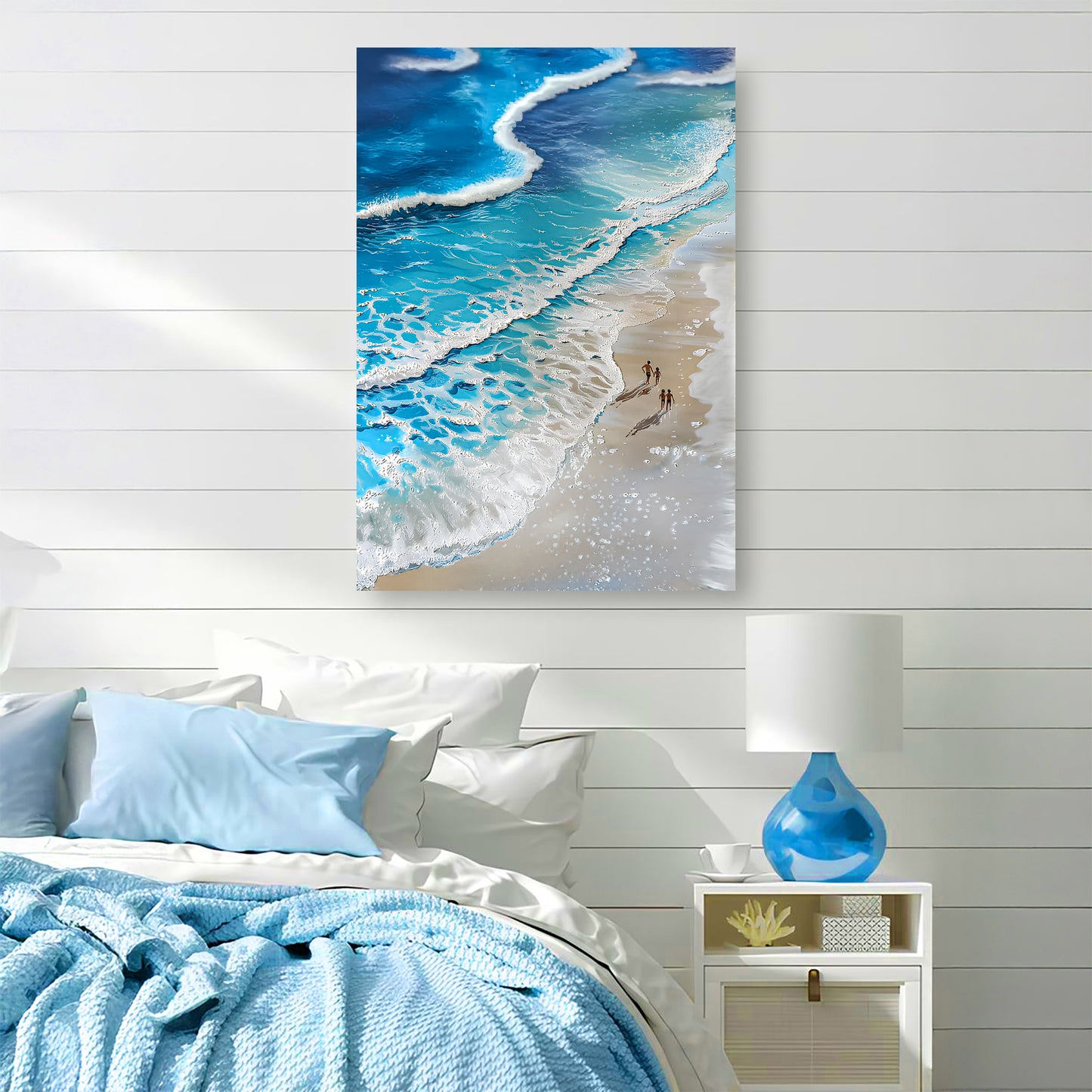 Beachfront Painting Coastal Wall Art III