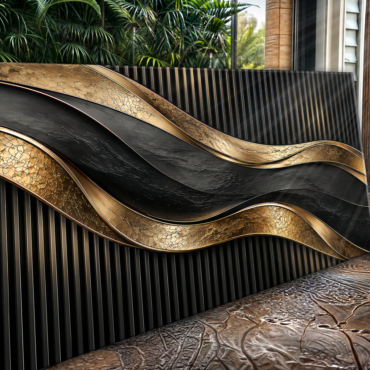 Luxury Obsidian Waves