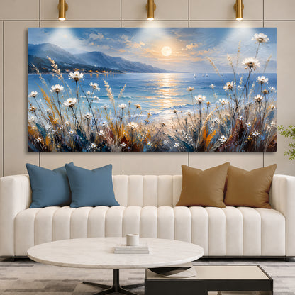 Moonlit Coastal Meadow