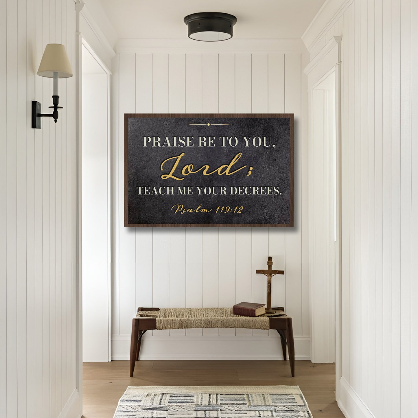 Read God's Word - Psalm 119:12 Faith Wall Sign