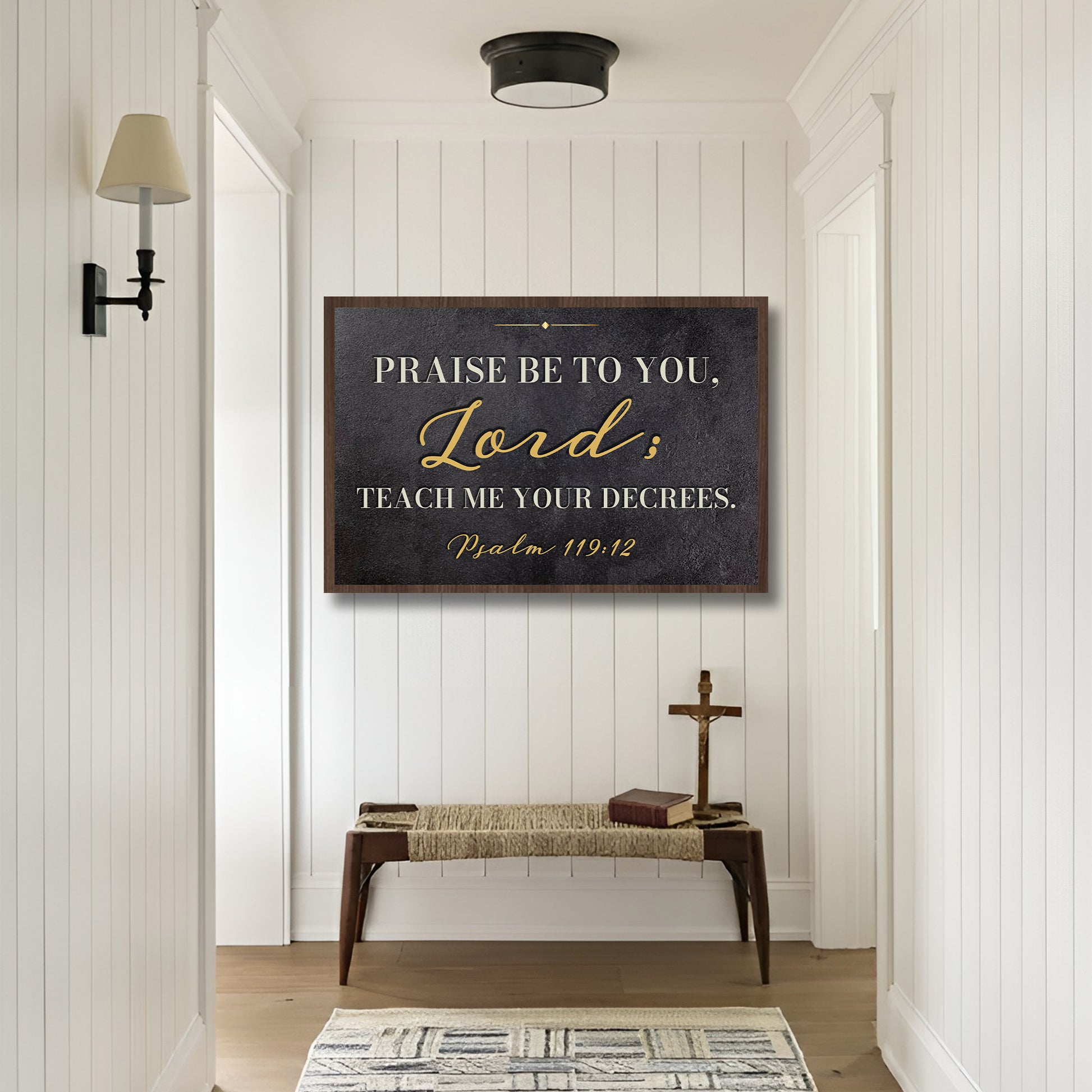 Read God's Word - Psalm 119:12 Faith Wall Sign
