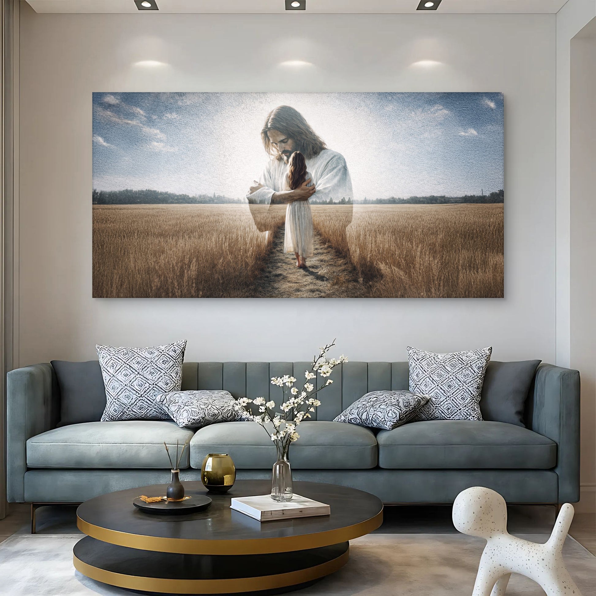 Embraced by God’s Love Faith Wall Art