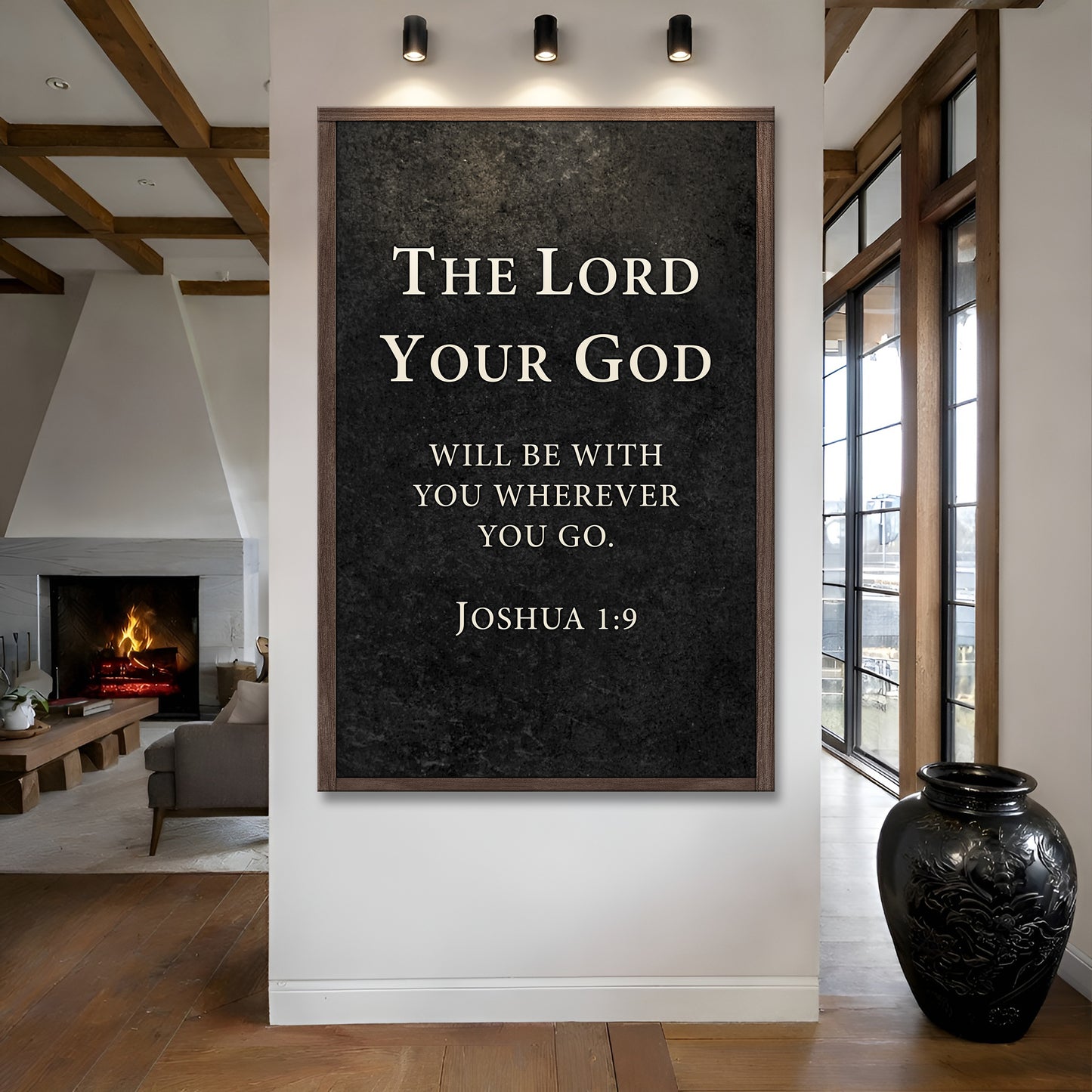 God is with You - Joshua 1:9 Faith Sign
