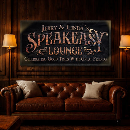 Speakeasy Lounge Wall Sign