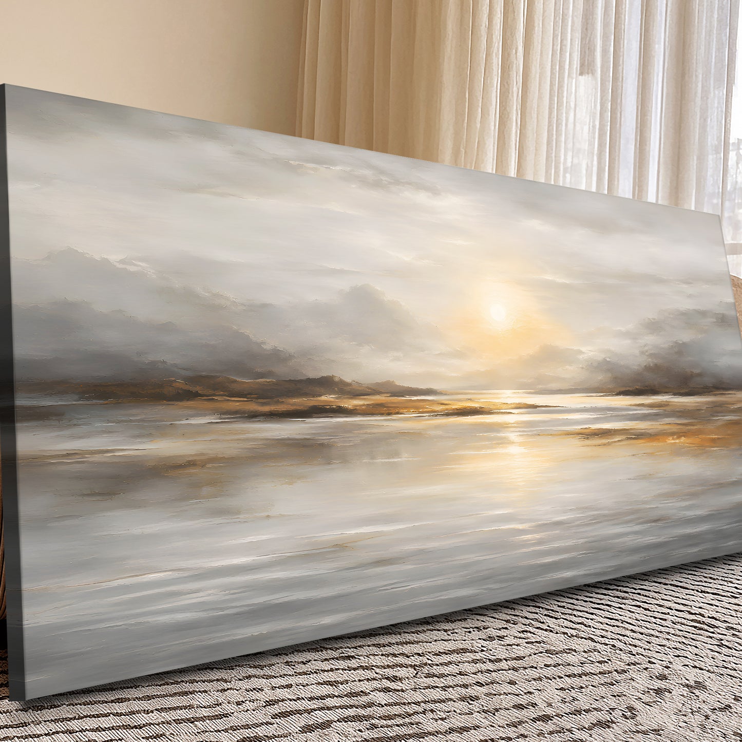Golden Horizon Abstract