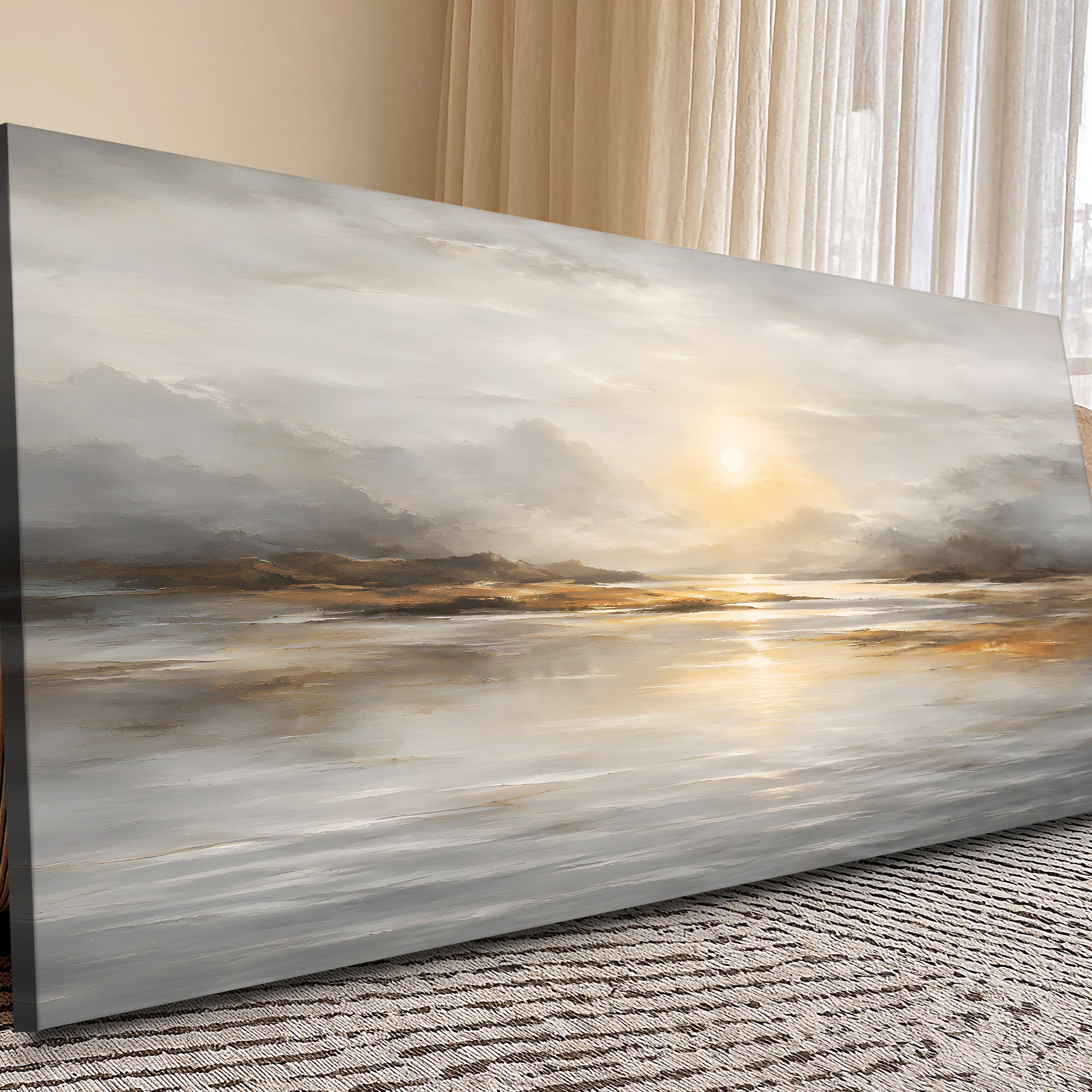 Golden Horizon Abstract
