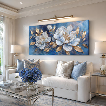 Royal Blue Peony Elegance
