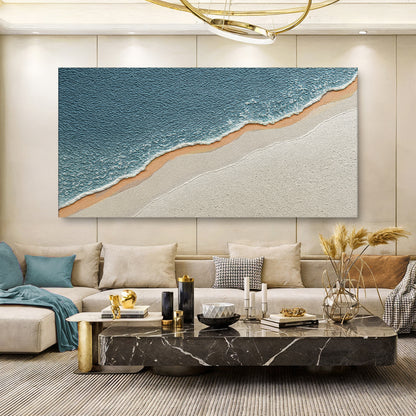 Shoreline Serenity Abstract Wall Art