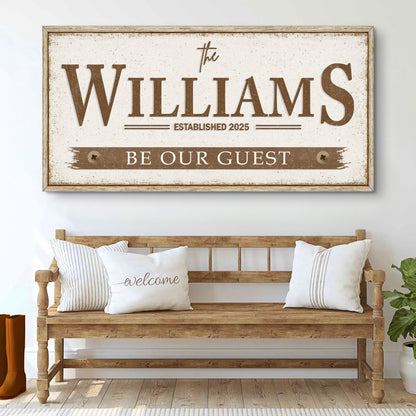 Personalized Family Name Wall Sign