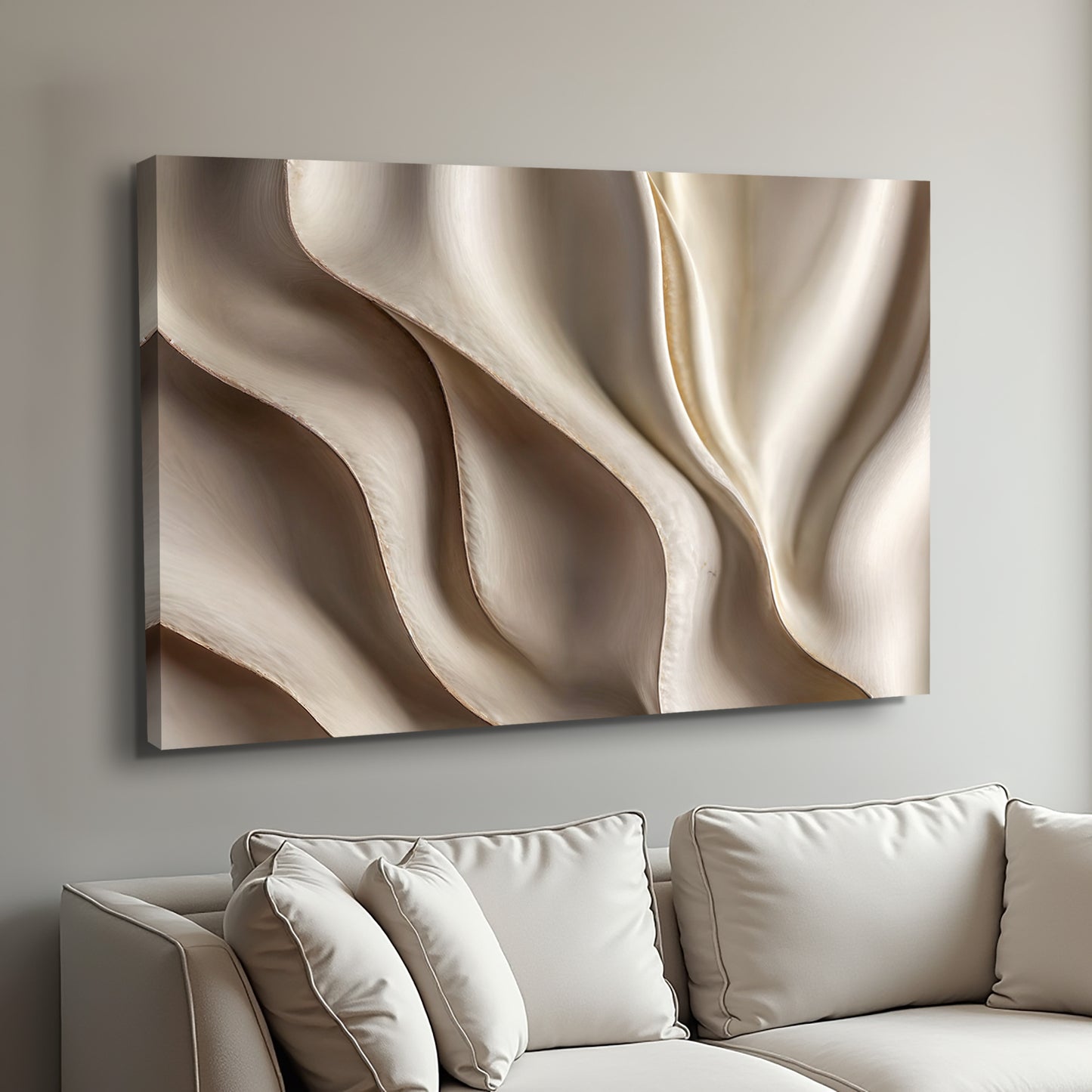 Beyond the Surface – 3D Abstract Waves Wall Art