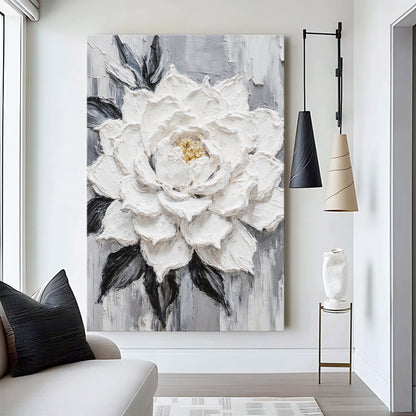 Black and White Floral Wall Art
