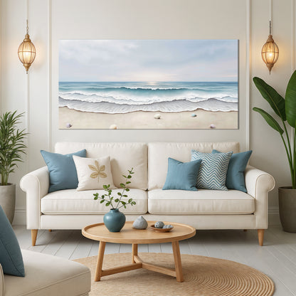 Serene Ocean Wave Coastal Wall Art III