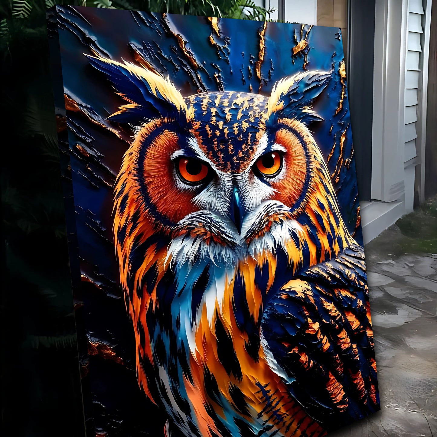 Abstract Owl Wall Art