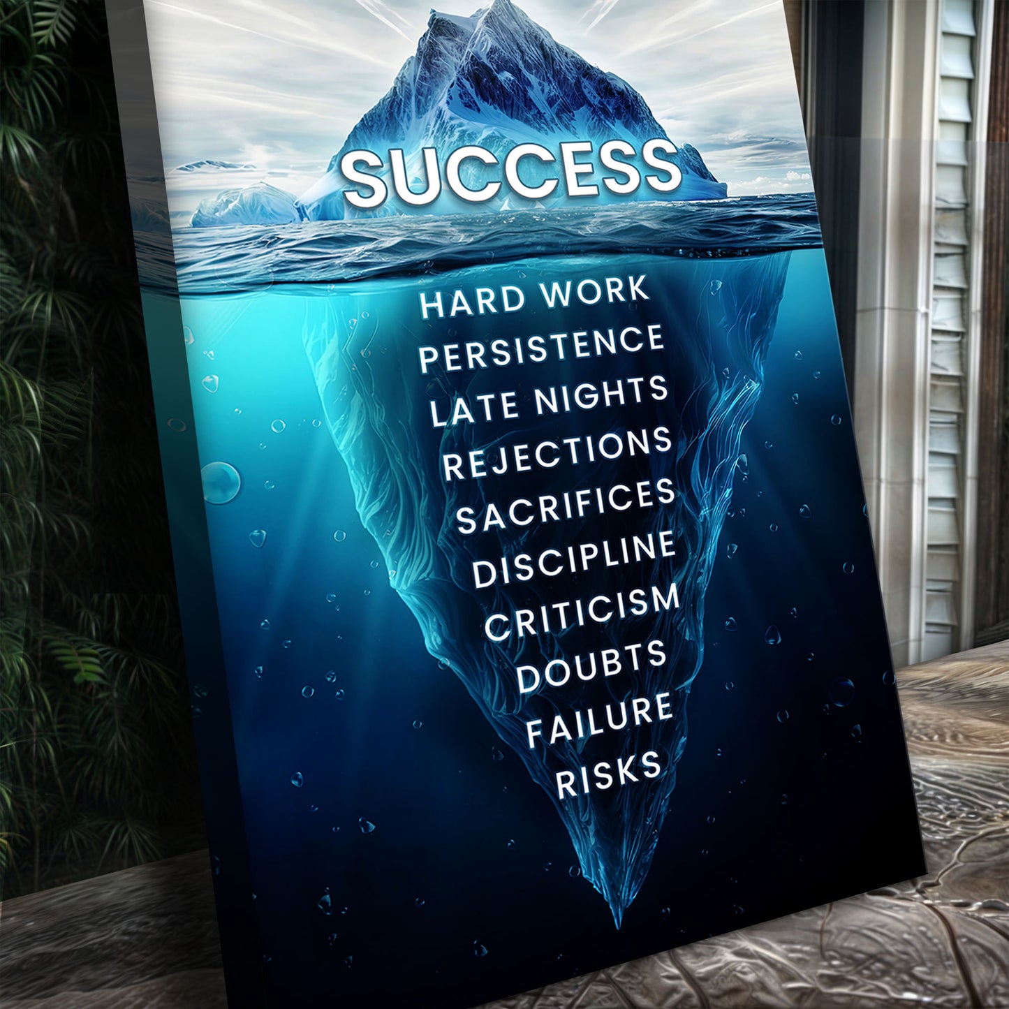 Success Motivational Wall Sign