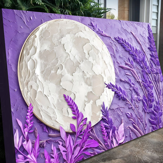 3D Lavander Moon Wall Art