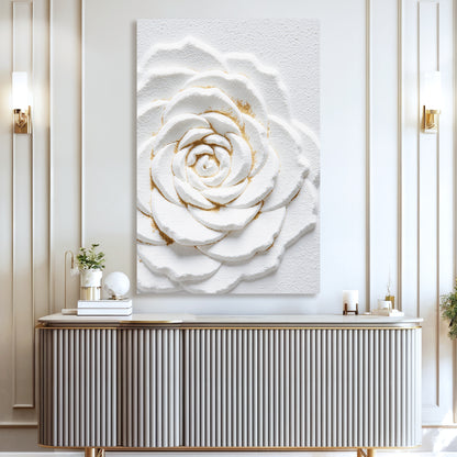 Ivory Blossom Abstract Wall Art
