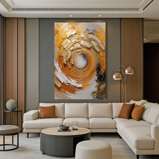 Spiral Metallic Modern Wall Art