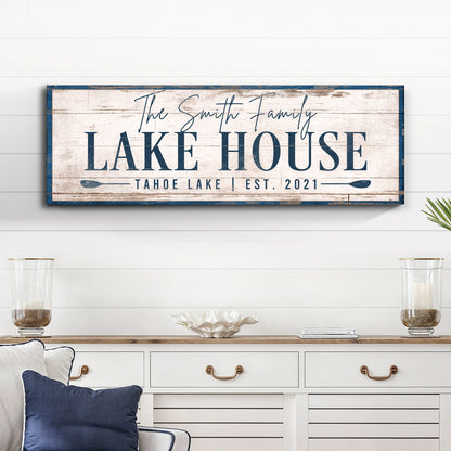 Personalized Lake House Sign V