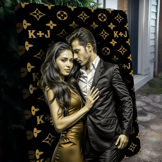 Personalized Luxury Couple Canvas Sign
