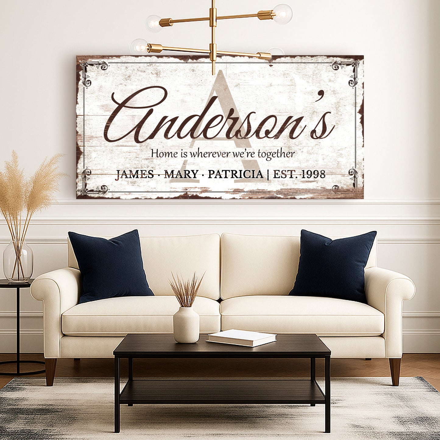 Family Sign Personalized Canvas III