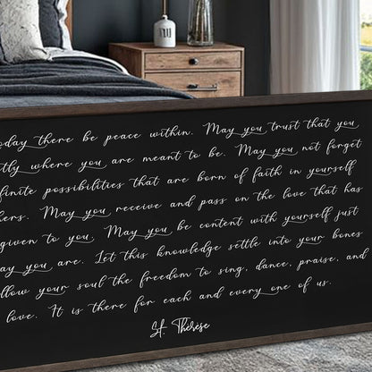 May Today There Be Peace Faith Sign II