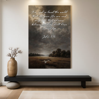 John 3:16: For God So Loved The World Faith Sign IX