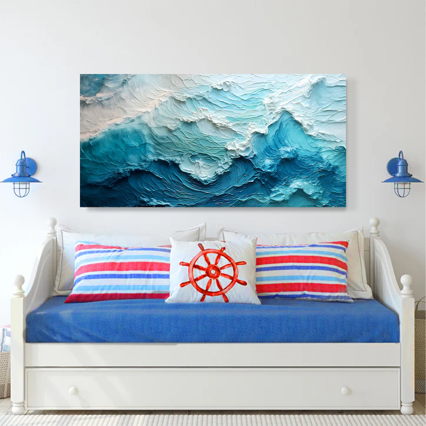 Blue Ocean Coastal Wall Art II