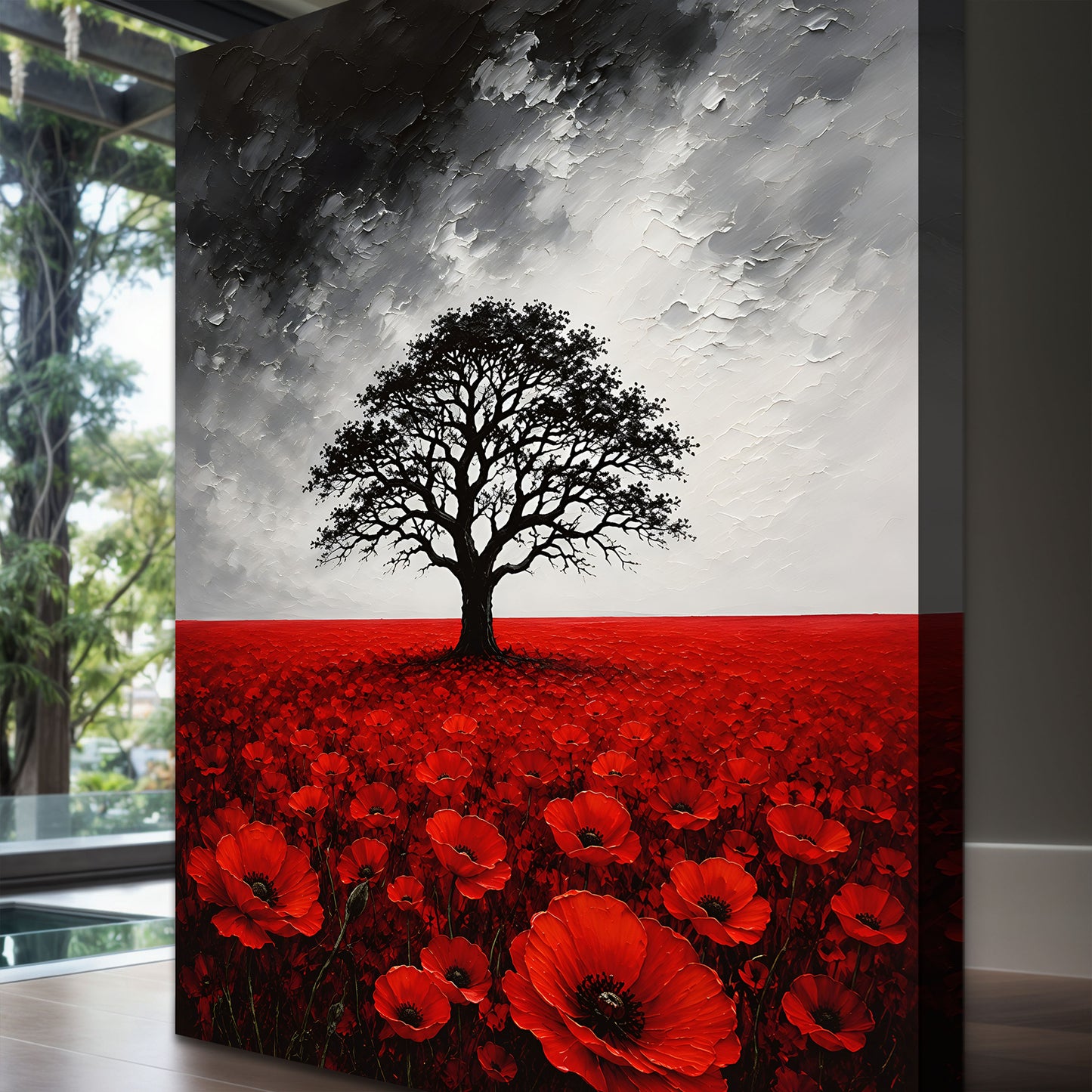 Crimson Poppy Field