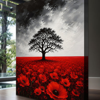 Crimson Poppy Field