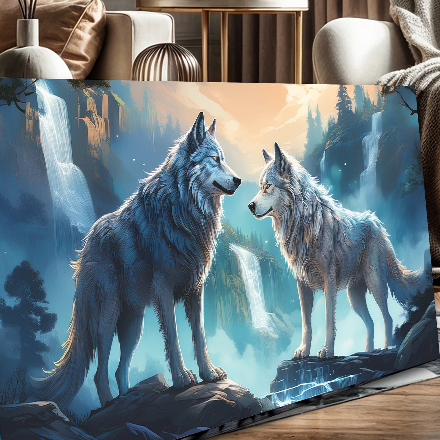 3D Wolves Wall Art IV