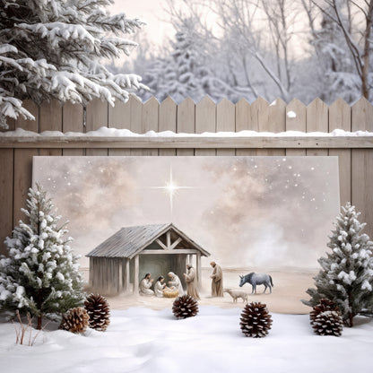 The Nativity Scene Christmas Wall Art