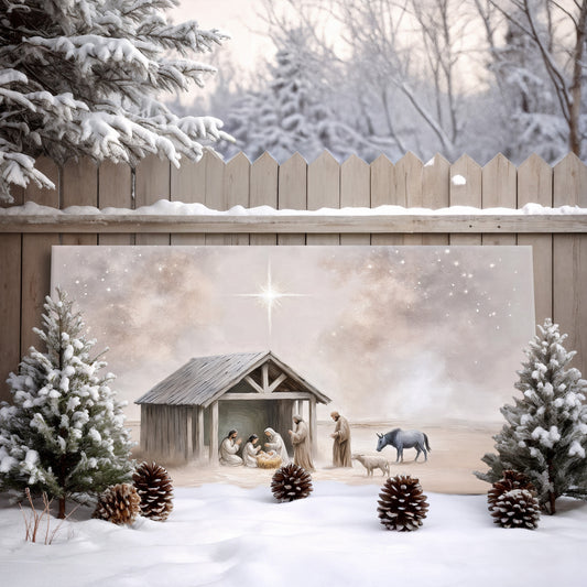 The Nativity Scene Christmas Wall Art