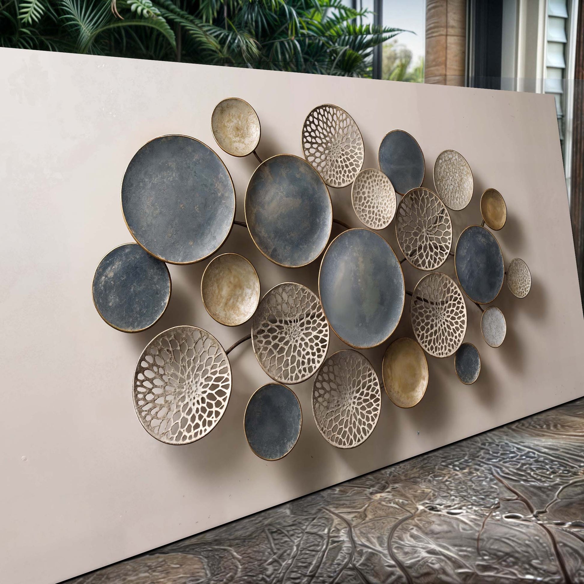 Lotus Leaf Abstract Wall Art IV