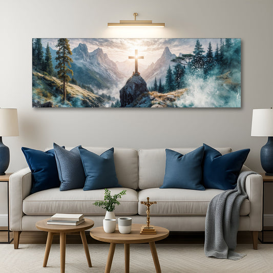 Cross On A Hill Faith Wall Art II