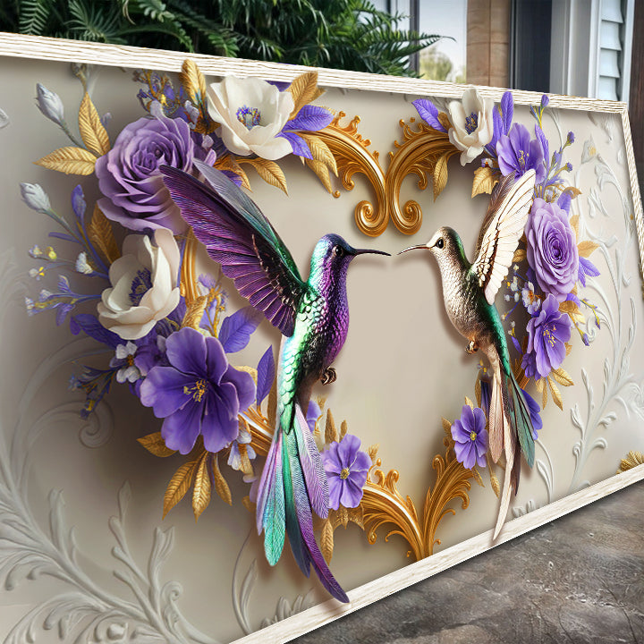 3D Hummingbirds Wall Art III