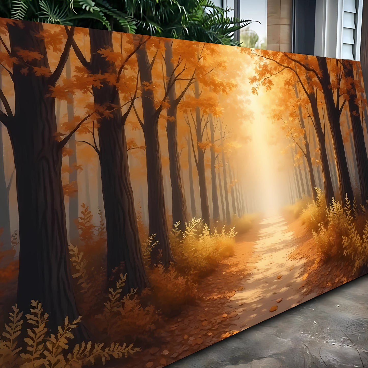 Abstract Forest Landscape Wall Art