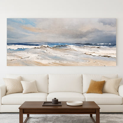 Serene Ocean Wave Coastal Wall Art IX