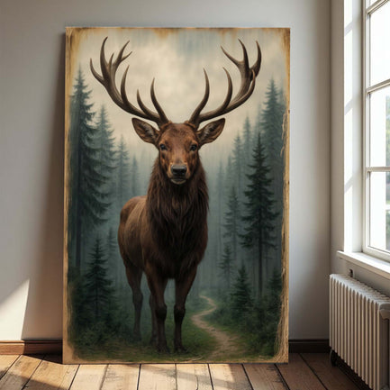 Majestic Morning Light Stag Wall Art