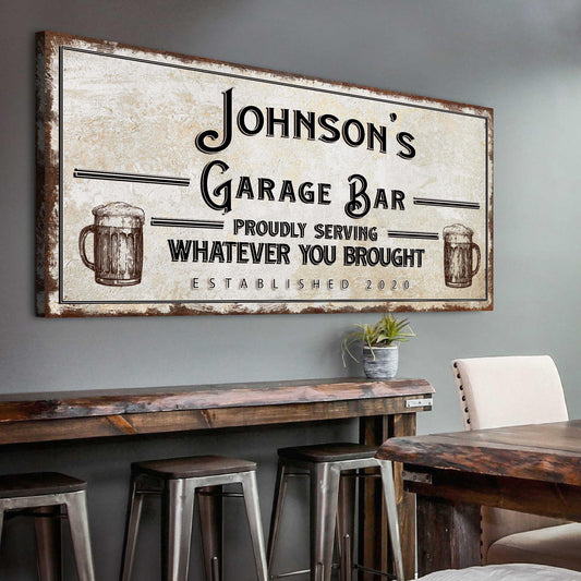 Garage Bar Sign