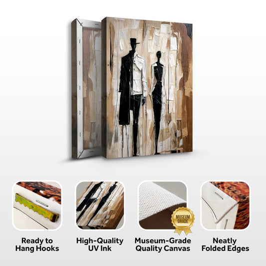 Modern Abstract Couple Wall Art