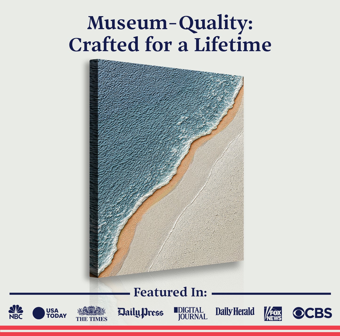 Shoreline Serenity Abstract Wall Art II