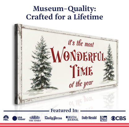 It's The Most Wonderful Time Of The Year Christmas Wall Art II
