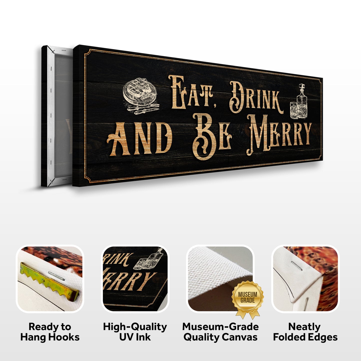 Eat, Drink And Be Merry Family Sign