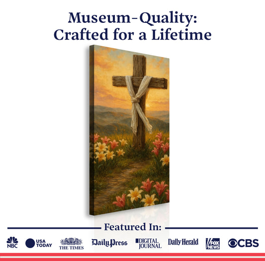 Cross and Flowers Faith Wall Art III